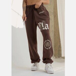 YoungLA Graphic Joggers rose womens Brown (medium) y2k loungewear streetwear